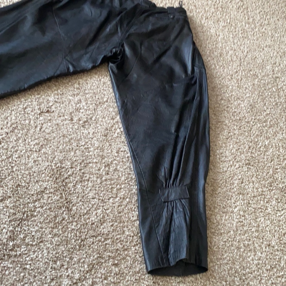 Leather pants EU38/M/ 8 - Picture 4 of 9